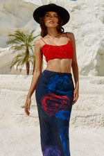 Load image into Gallery viewer, Vacanza Maxi Skirt - Dark Floral

