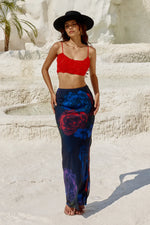 Load image into Gallery viewer, Vacanza Maxi Skirt - Dark Floral
