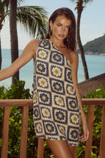 Load image into Gallery viewer, Rowena Mini Dress - Rowena Print
