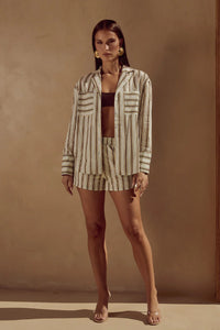 Sunmor Short - Vory Stripe