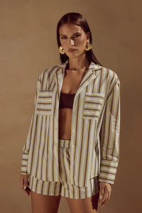 Sunmor Shirt - Vory Stripe