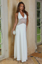 Load image into Gallery viewer, Lilith Halter Maxi Dress - Pearl
