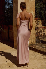 Load image into Gallery viewer, Elara Cowl Maxi Dress - Pink
