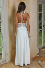 Load image into Gallery viewer, Lilith Halter Maxi Dress - Pearl
