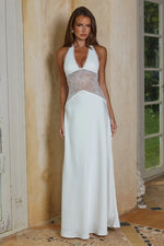 Load image into Gallery viewer, Lilith Halter Maxi Dress - Pearl
