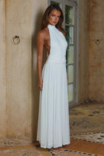 Load image into Gallery viewer, Vanessa High Neck Maxi Dress - White

