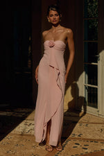 Load image into Gallery viewer, Fiora Strapless Maxi Dress - Pink
