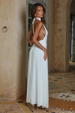 Load image into Gallery viewer, Vanessa High Neck Maxi Dress - White
