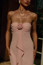 Load image into Gallery viewer, Fiora Strapless Maxi Dress - Pink
