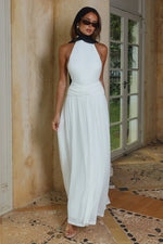Load image into Gallery viewer, Vanessa High Neck Maxi Dress - White

