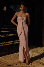 Load image into Gallery viewer, Fiora Strapless Maxi Dress - Pink
