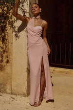 Load image into Gallery viewer, Liora Draped Scarf Maxi Dress - Pink
