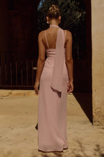 Load image into Gallery viewer, Liora Draped Scarf Maxi Dress - Pink
