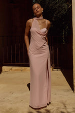 Load image into Gallery viewer, Liora Draped Scarf Maxi Dress - Pink
