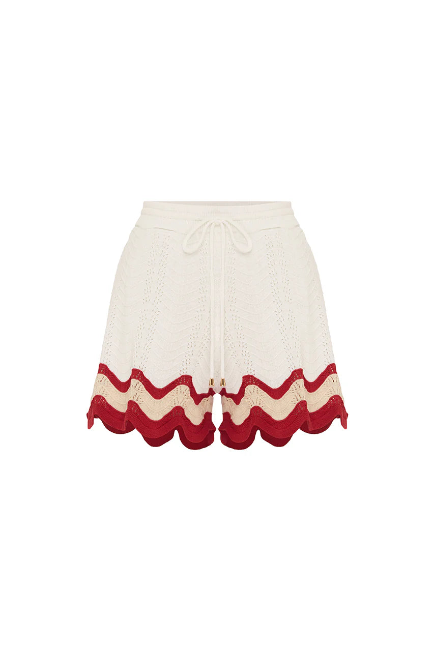 Billie Short - White/Red