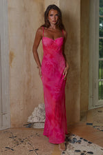 Load image into Gallery viewer, Charlotte Bustier Slip Maxi Dress - Rosalita Pink
