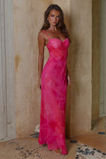Load image into Gallery viewer, Charlotte Bustier Slip Maxi Dress - Rosalita Pink
