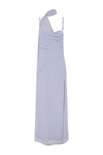 Load image into Gallery viewer, Liora Draped Scarf Maxi Dress - Sky Blue
