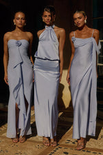 Load image into Gallery viewer, Elara Cowl Maxi Dress - Sky Blue
