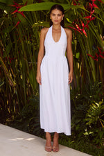 Load image into Gallery viewer, Henrietta Midi Dress - White

