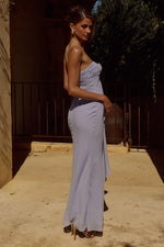 Load image into Gallery viewer, Fiora Strapless Maxi Dress - Sky Blue
