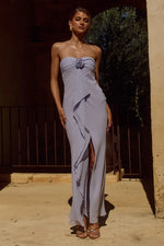 Load image into Gallery viewer, Fiora Strapless Maxi Dress - Sky Blue
