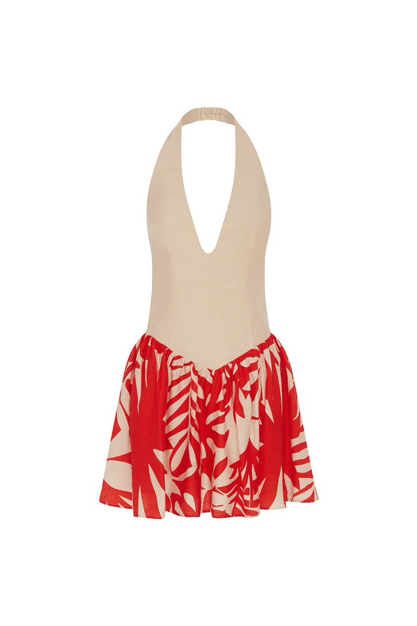 Rastie Mini Dress - Matelo Red