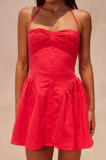 Load image into Gallery viewer, Reine Mini Dress - Red
