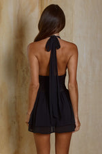 Load image into Gallery viewer, Fernanda Halter Mini Dress - Black
