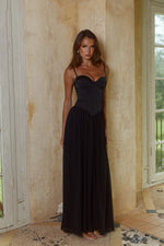 Load image into Gallery viewer, Scarlett Corset Maxi Dress - Black
