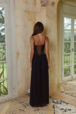 Load image into Gallery viewer, Scarlett Corset Maxi Dress - Black
