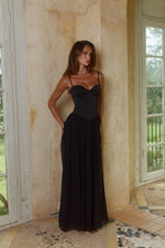 Load image into Gallery viewer, Scarlett Corset Maxi Dress - Black
