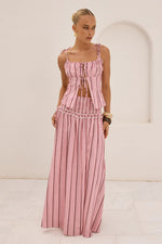 Load image into Gallery viewer, Maree Shirred Drop Waist Maxi Skirt - Katalia Pink

