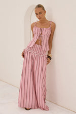 Load image into Gallery viewer, Maree Shirred Drop Waist Maxi Skirt - Katalia Pink

