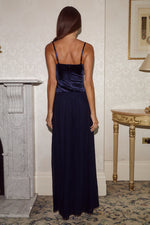 Load image into Gallery viewer, Brielle Structured Maxi Dress - Navy
