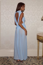 Load image into Gallery viewer, Lucille High Neck Maxi Dress - Sky Blue
