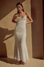 Load image into Gallery viewer, Albion Maxi Dress - White Polka
