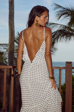 Load image into Gallery viewer, Namari Maxi Dress - White Polka
