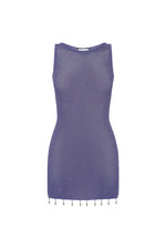 Load image into Gallery viewer, Ariya Mini Dress - Periwinkle Metallic
