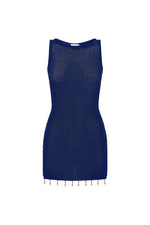 Load image into Gallery viewer, Ariya Mini Dress - Royal Metallic
