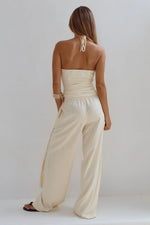 Load image into Gallery viewer, Laura Halter Top &amp; Elasticated Pants - Butter
