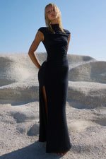 Load image into Gallery viewer, Avanni High Neck Maxi Dress - Granite
