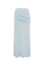 Load image into Gallery viewer, Malani Ruched Maxi Skirt - Blue
