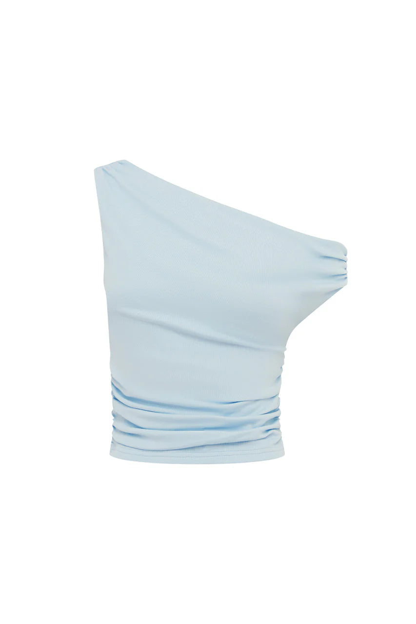 Malani One Shoulder Top - Blue