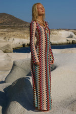 Load image into Gallery viewer, Emerie Scoop Neck Maxi Dress - Xyla Wave
