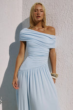 Load image into Gallery viewer, Malani One Shoulder Maxi Dress - Blue
