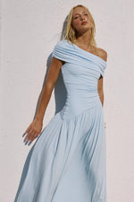 Load image into Gallery viewer, Malani One Shoulder Maxi Dress - Blue
