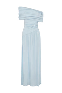 Malani One Shoulder Maxi Dress - Blue