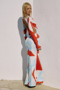 Amoree Long Sleeved Maxi Dress - Amoree Red