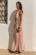 Load image into Gallery viewer, Jade Open Back Top - Tullah Orange/Pink
